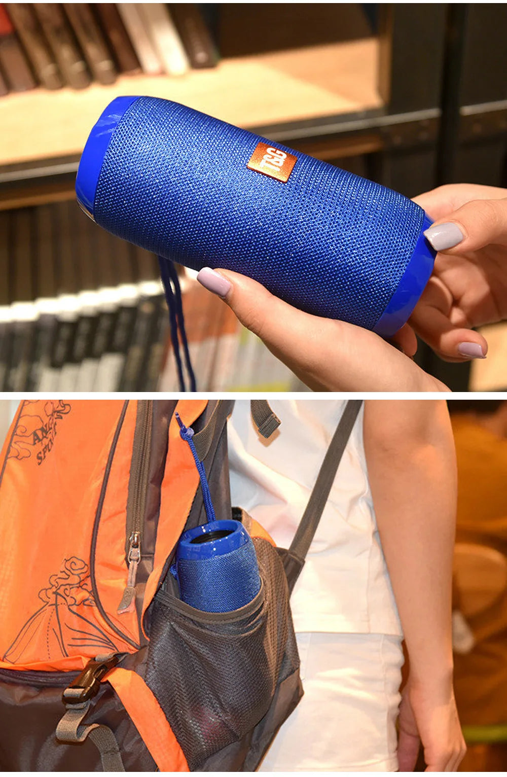 Bluetooth Speaker T&G TG117 Portable TWS Sound Box Waterproof Loudspeaker Outdoor Stereo Surround Speakers Support TF FM Radio