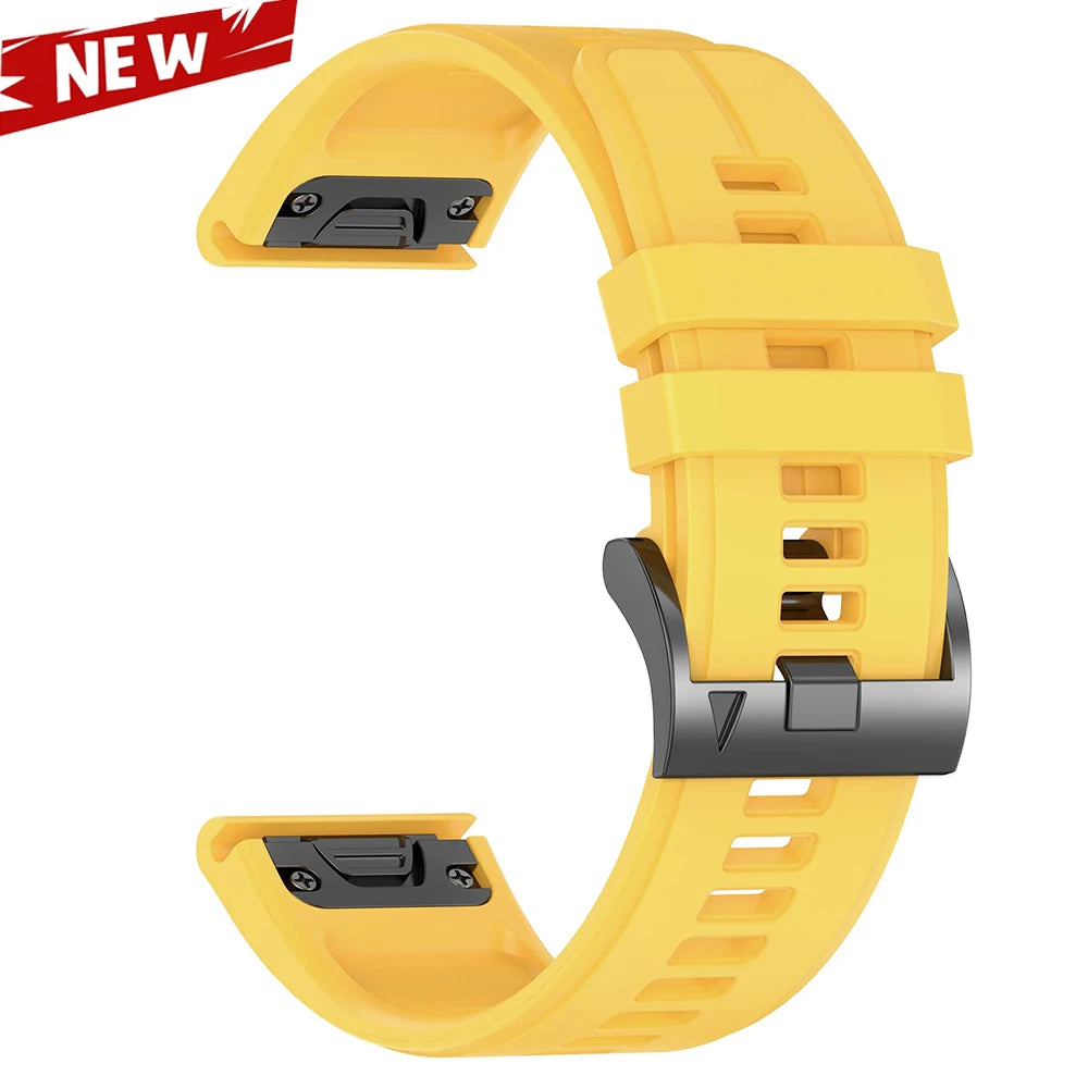 QuickFit 26 22mm Silicone Sport Watch Band for Garmin Fenix 7 7X PRO 6 6X GPS 5 5X Plus 3 HR Epix Pro instinct 2X Strap Bracelet
