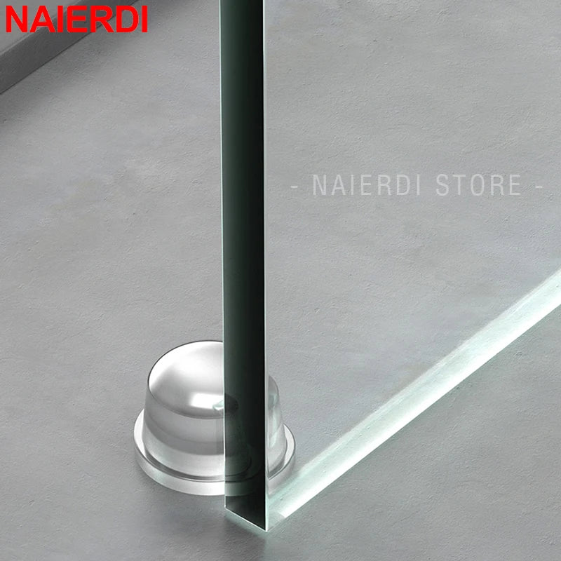 NAIERDI Wall Protector Silicone Door Stopper Self-Adhesive Nail-Free Door Stops Anti-Collision Door Holder Hardware