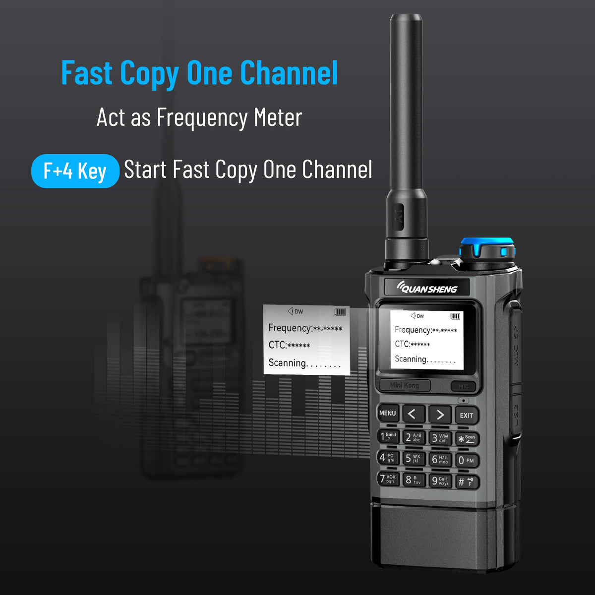 Quansheng UV-K1 L Mini Walkie Talkie Multi Band  Transceiver Wireless Copy Frequency AM FM NOAA Upgrade UV-K5 (8) UV-K6