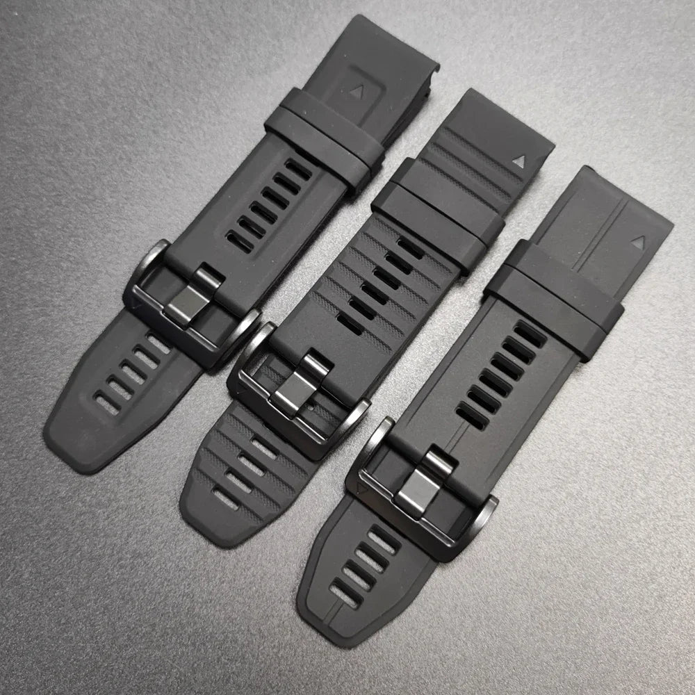 Sport Silicone Strap for Garmin Descent G2 G1 Mk3i Mk2 Mk1/Fenix 8 Pro E 7 7X 6 6X 5 5X/Epix Soft Bracelet 22/26mm Quickfit Band