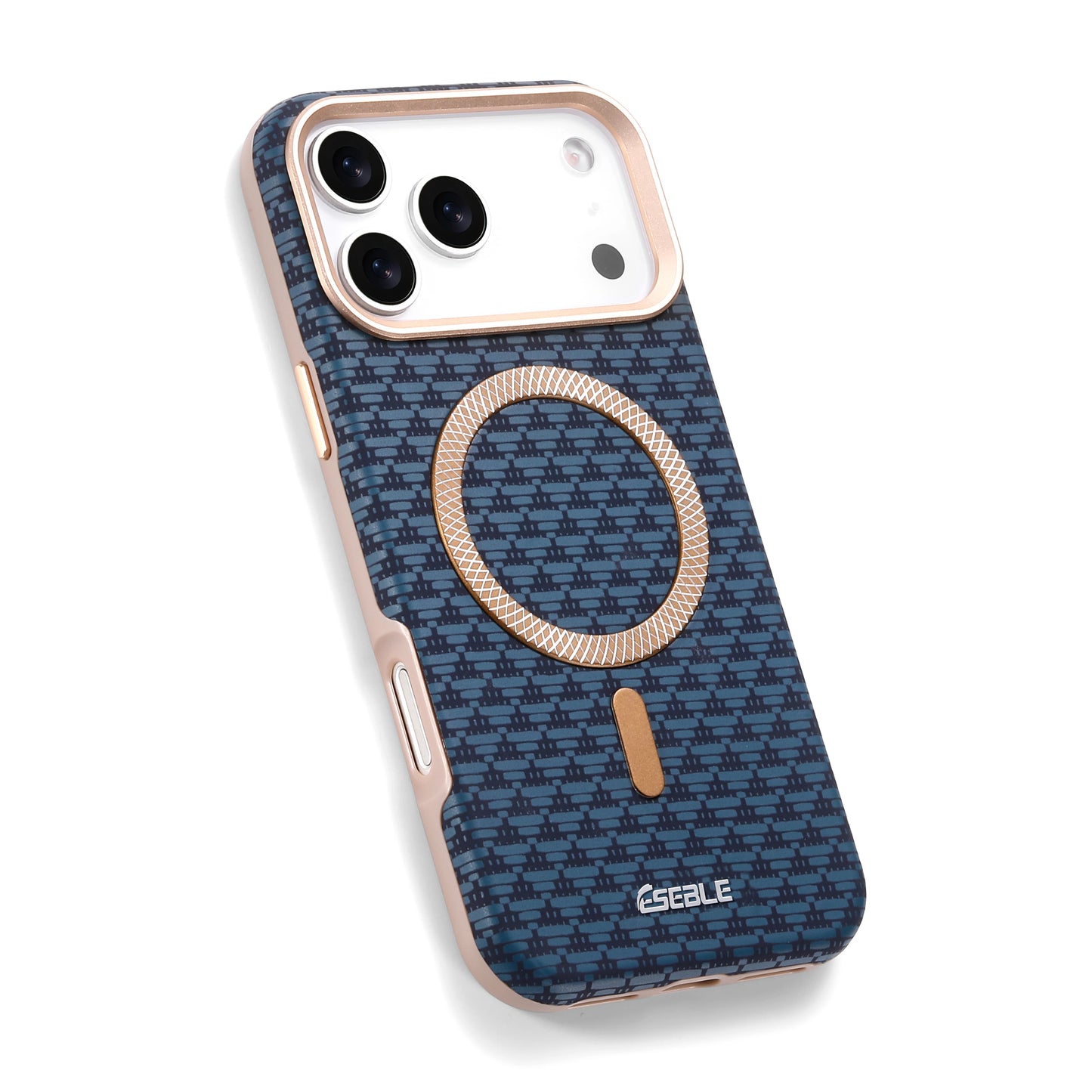 Luxury Business Bitmap Leather Magnetic Phone Case For iPhone 17 16 15 14 13 Pro Max 17Pro 17Air Metal Lens Button Bumpe Cover