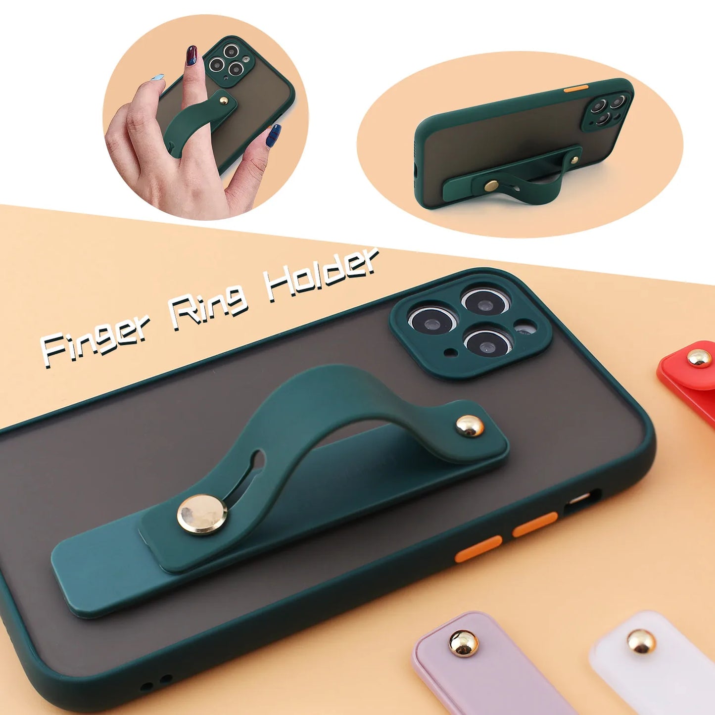 Portable Push-pull Phone Holder Slide Stand Multi-function Ring Buckle Lazy Desktop Sticky Rainbow Phone Silicone Ring Grip