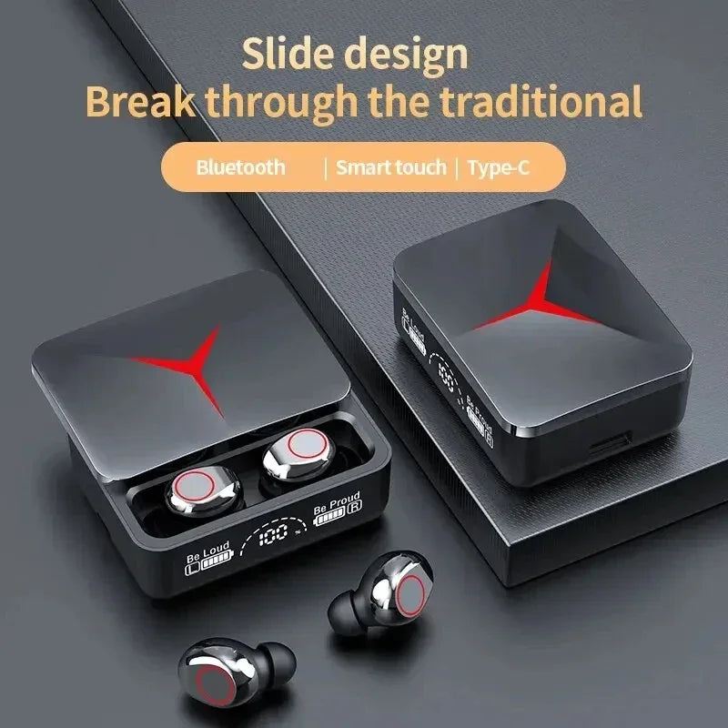 M90 TWS Bluetooth 5.3 Earphones Wireless Headphones Touch Control Gaming Headsets HIFI Stereo Sound Noise Reduction With Mic