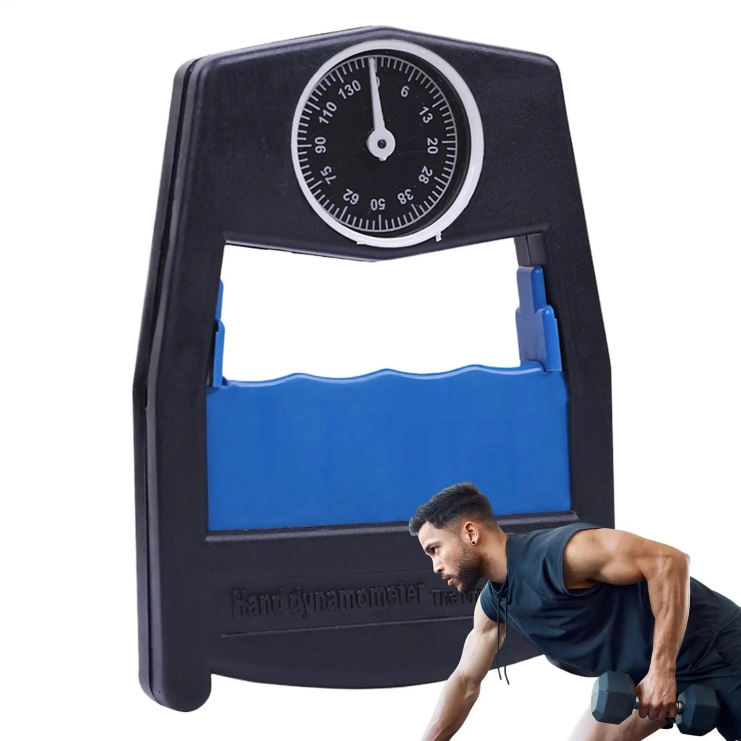 Hand Grip Strength Tester Dynamometer Finger Arm Strengthener Trainer Handheld Grip Power Measurer for Home Gym Fitness Exercise