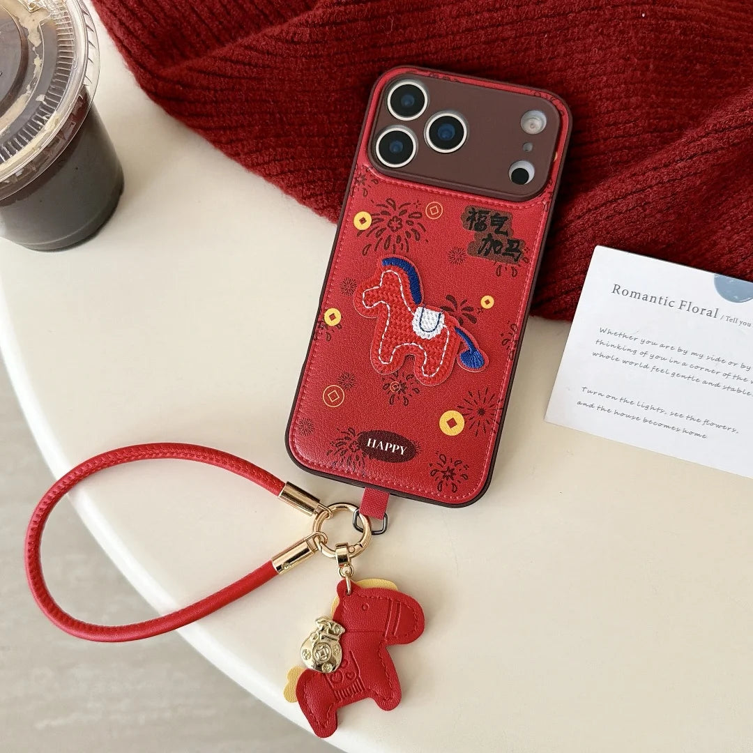 Fashion Creative China New Year Themed style Luck Phone Case For IPhone 17 Air 16 15 14 13 Pro Max X XR 14 Plus Protection Cover