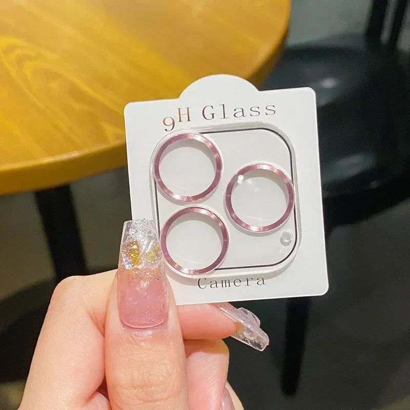 Lens Protection For iPhone 17 16 Pro 15 14 13 12 11 Pro Max Plus Mini Camera Lens Metal Ring Tempered Glass Protector Full Cover