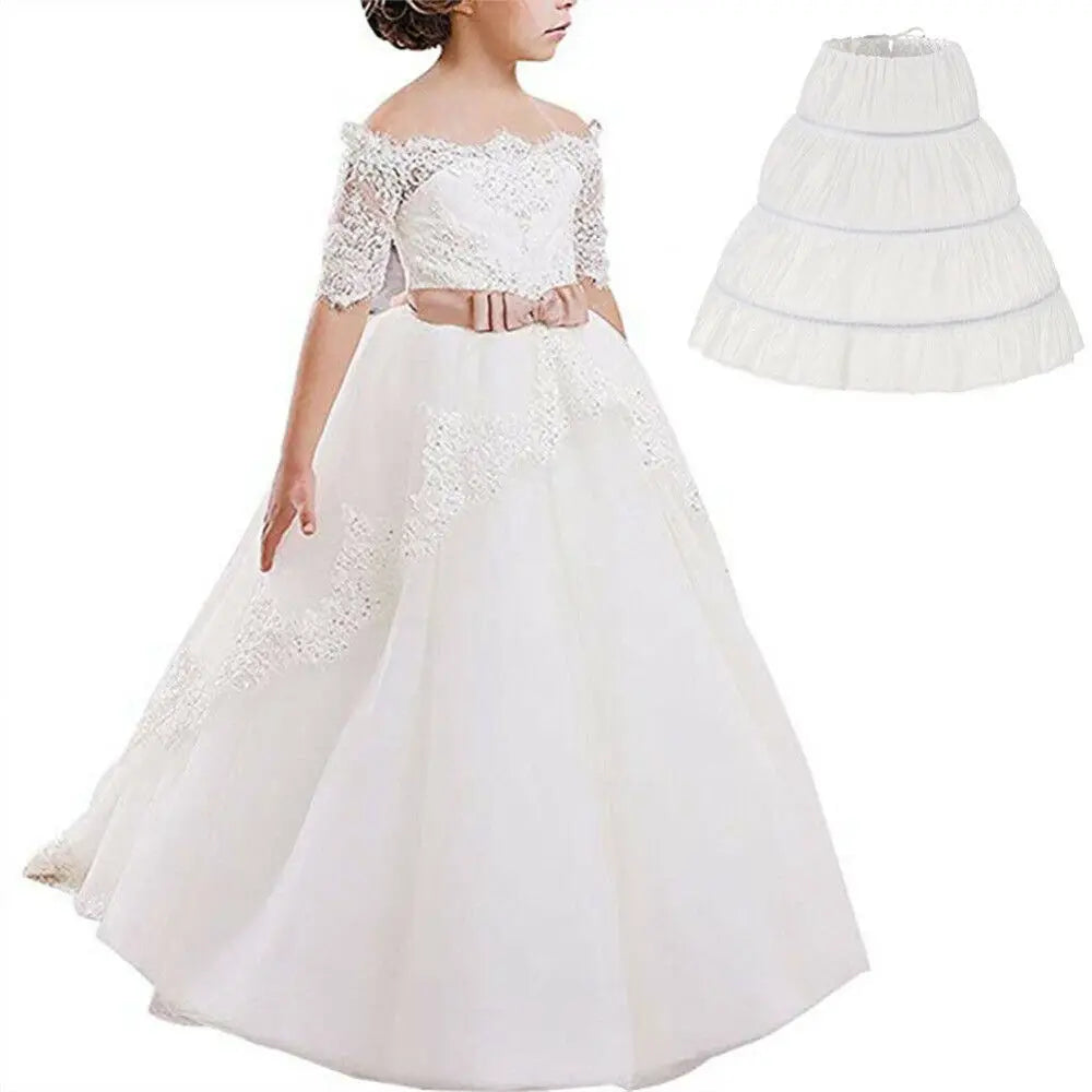 2026 Girls Summer Skirt Petticoat Baby Girls Toddler Christmas Princess Birthday Party Kids For Girls Children Clothing