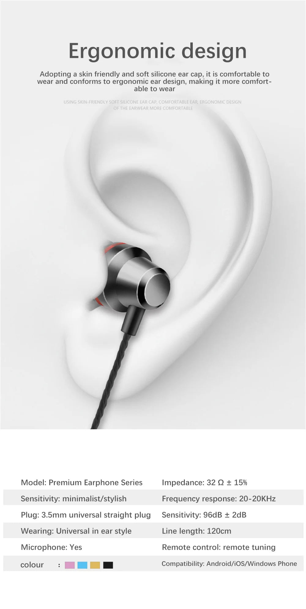 X6 Metal Earphones High Quality Bass Noise Reduction Headphones Sport Headset Auriculare MP3 Computer Headphones Wired Earphones