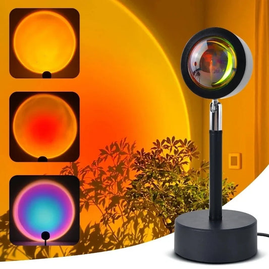Sunset Lamp Multiple Colors Sunset Projection Lamp with Remote Smart APP Night Light for Room Bedroom Decoration Photography