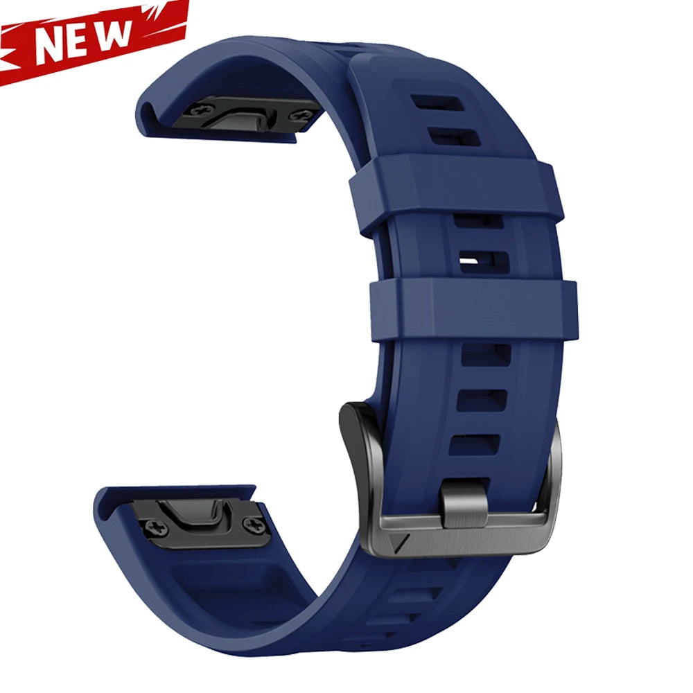 QuickFit 26 22mm Silicone Sport Watch Band for Garmin Fenix 7 7X PRO 6 6X GPS 5 5X Plus 3 HR Epix Pro instinct 2X Strap Bracelet
