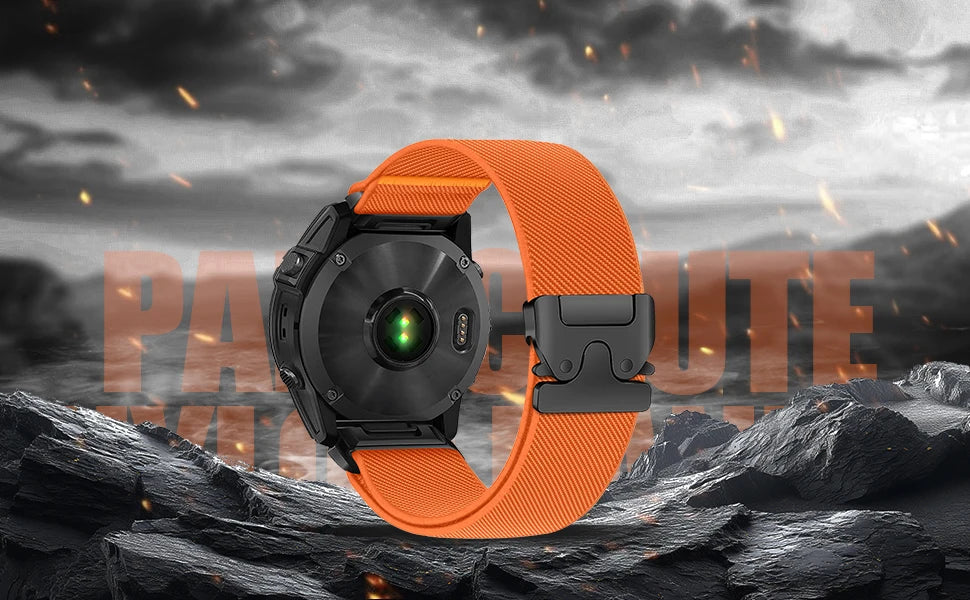 Quick Fit Strap for Garmin Fenix 6X 8 7 Pro 7S 6 5X 5Plus Venu 3 Tactix 7 26mm Parachute Nylon bracelet correa Fenix 8 band 22mm