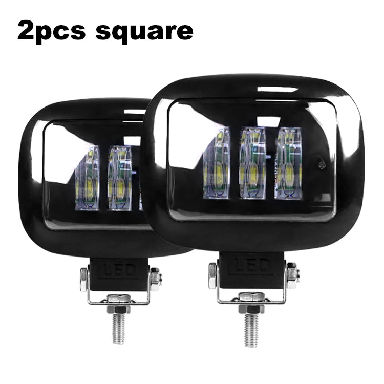 NLpearl 5inch LED Light Bar/Work Light 30W Angel Eyes LED Bar Offroad 12V 24V Fog Light For 4x4 Jeep ATV SUV Trucks Car Tractor