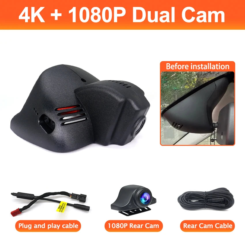 4K Dashcam For Renault Clio 4/Mégane 3/Twingo/Laguna 3, for Benz Smart W453 2014~2020 2021 2022 Fortwo Forfour, OEM Car Camera