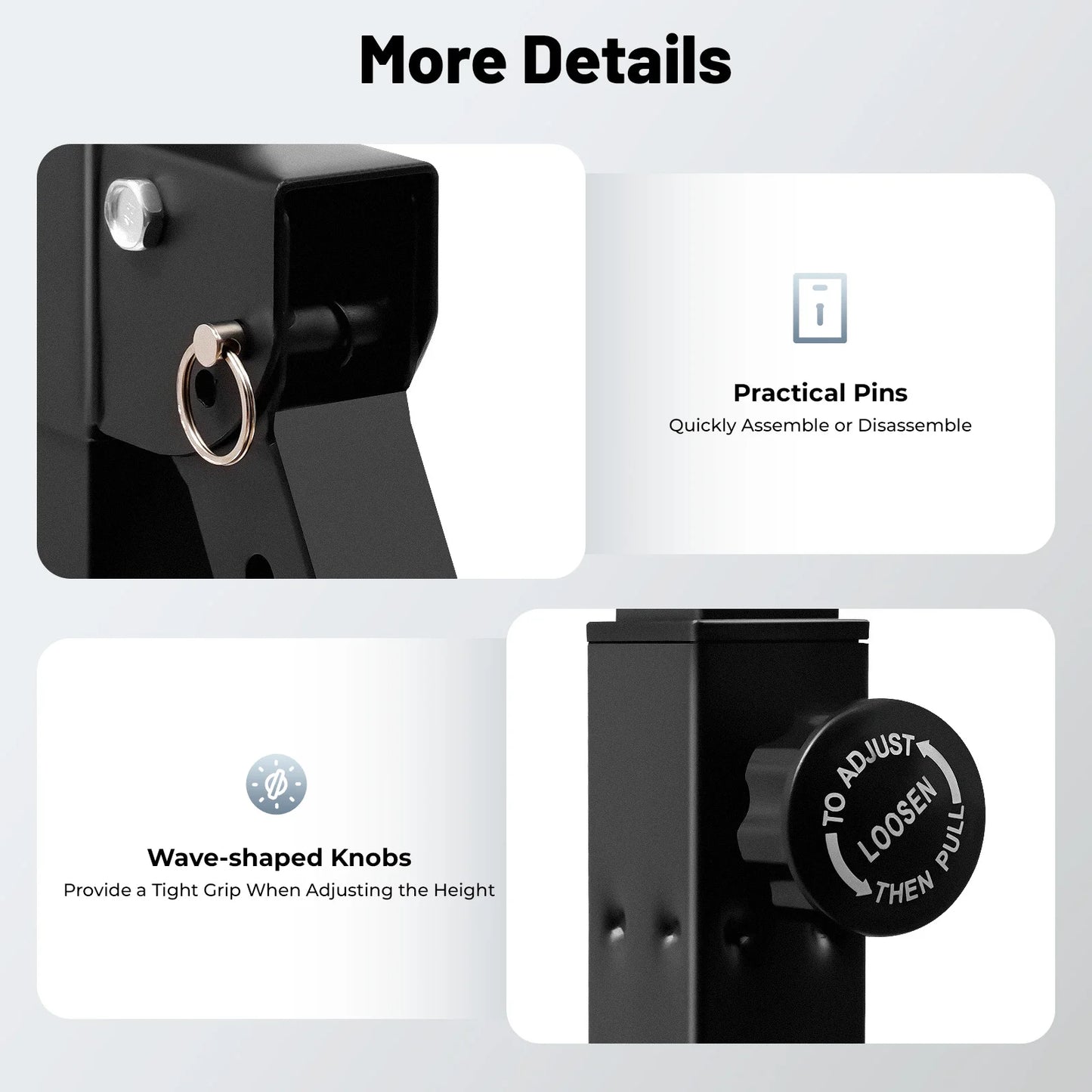 Pull Up Bar 440LBS Capacity Multi-Function Power Tower Push Up Workout Abdominal Exercise for Strength Training Home Gym