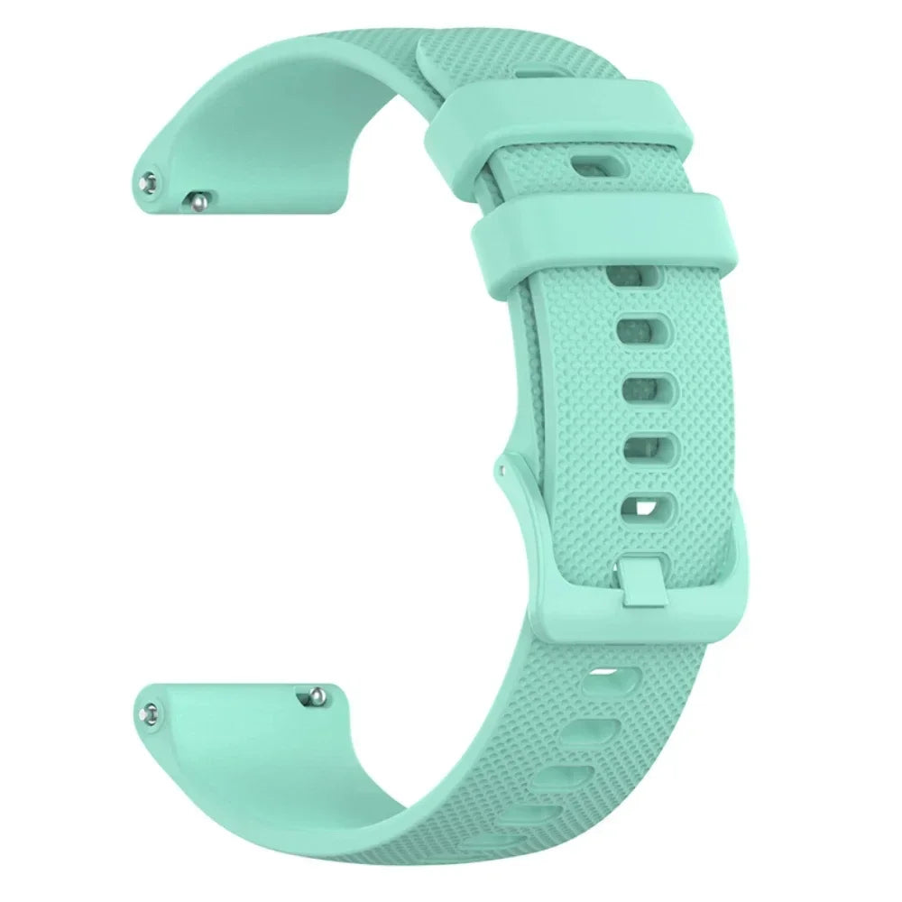 Sport 20 22mm Silicone Strap For Garmin Venu 4 45mm/Forerunner 165 265 570 Bands For Garmin Vivoactive 6 5 4/Venu 3 Sq2 Bracelet
