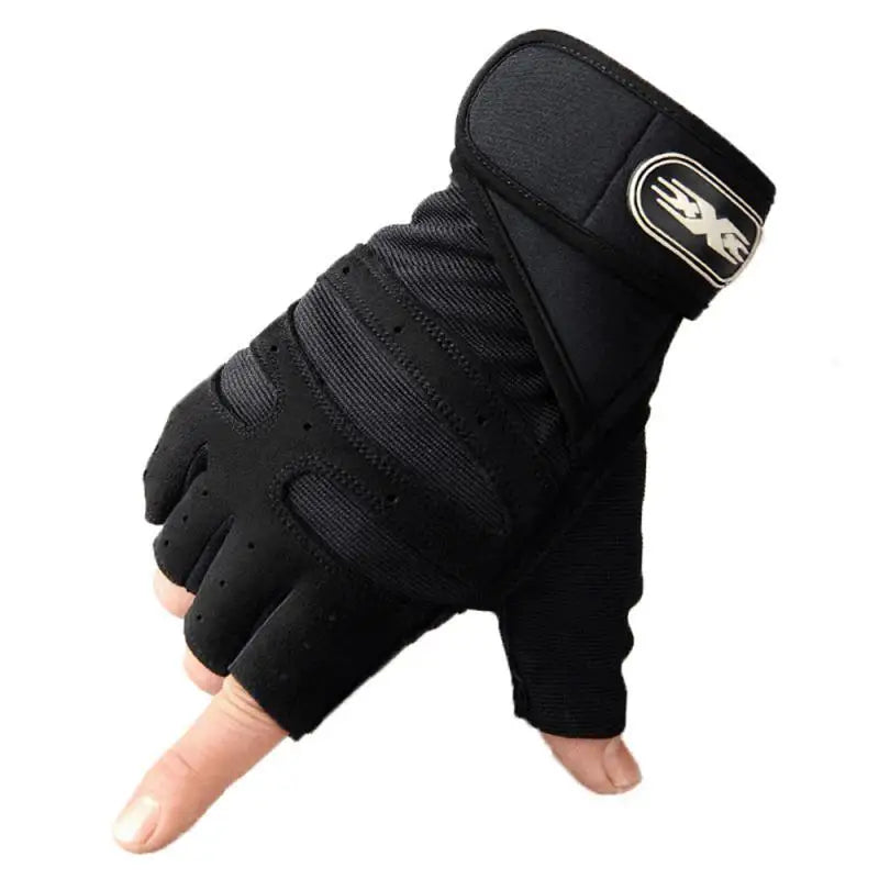 Gym Fitness Heavyweight Training Gloves Men women Sports Body Building Half Finger Non-Slip Gloves Wrist Support Weightlifting