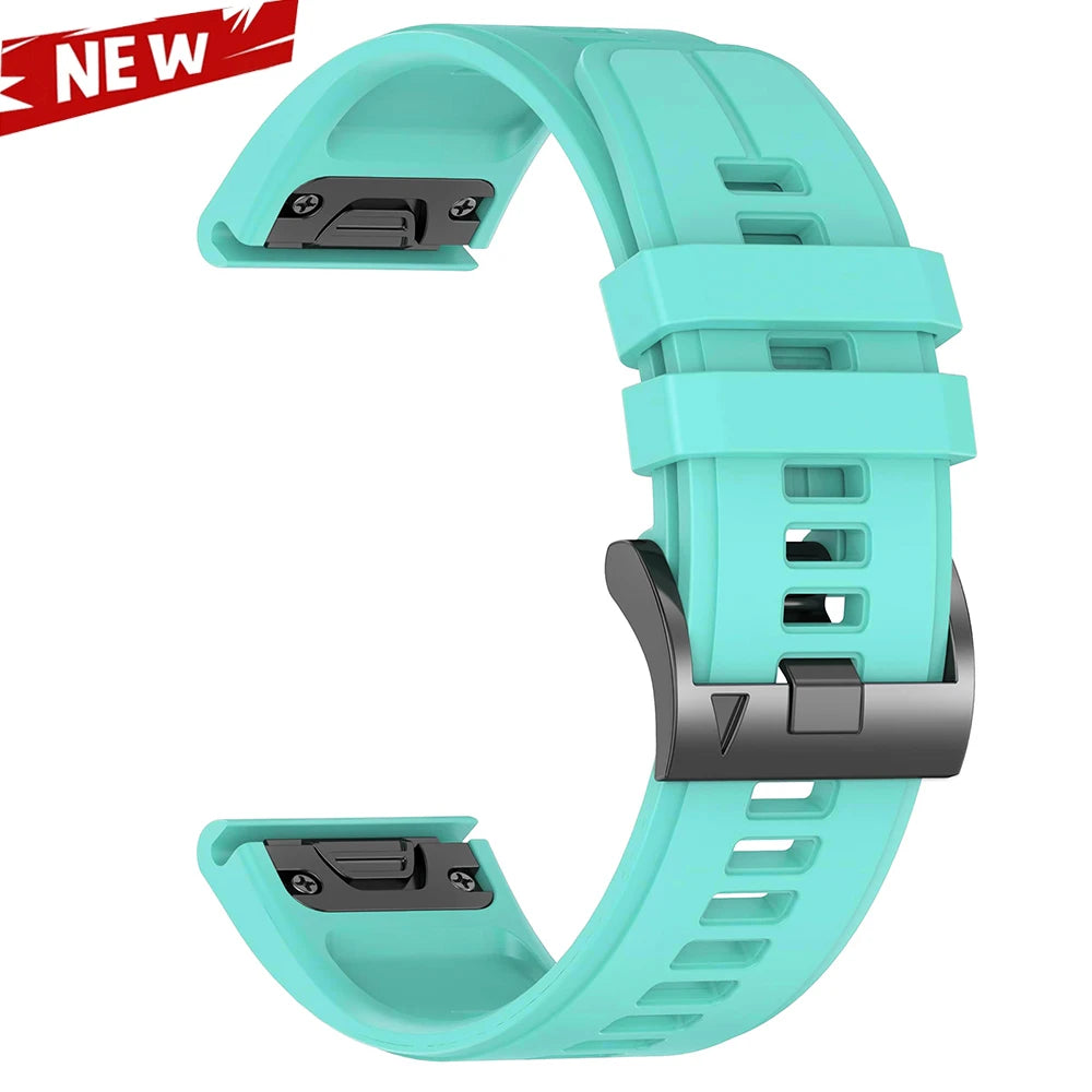 QuickFit 26 22mm Silicone Sport Watch Band for Garmin Fenix 7 7X PRO 6 6X GPS 5 5X Plus 3 HR Epix Pro instinct 2X Strap Bracelet