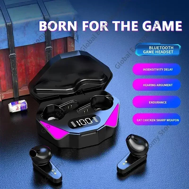 X15 TWS Bluetooth Wireless Earphones V5.1 - In-Ear Sports Headset with Low Latency & HiFi Sound for Gaming