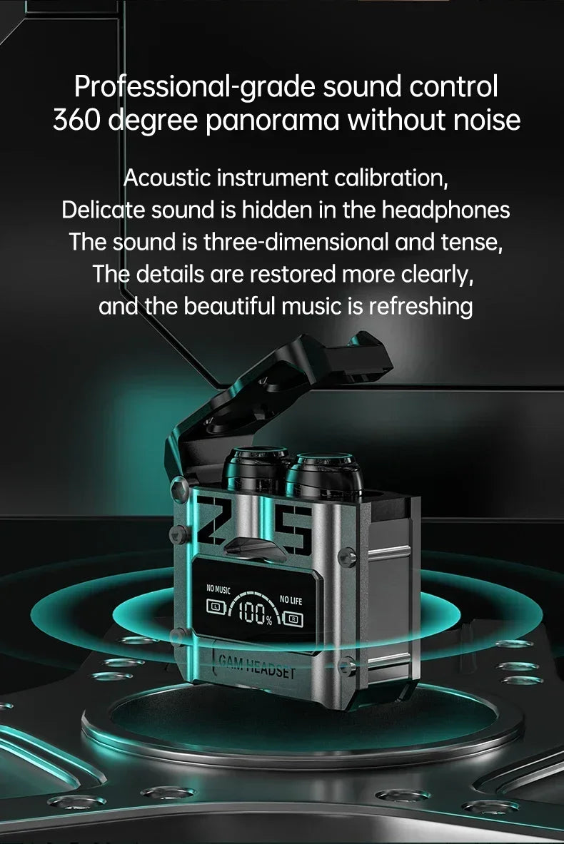 Original M25 TWS Earbuds with LED Digital Display - Bluetooth 5.3 Headphones, Touch Control & Noise Reduction Stereo Sound