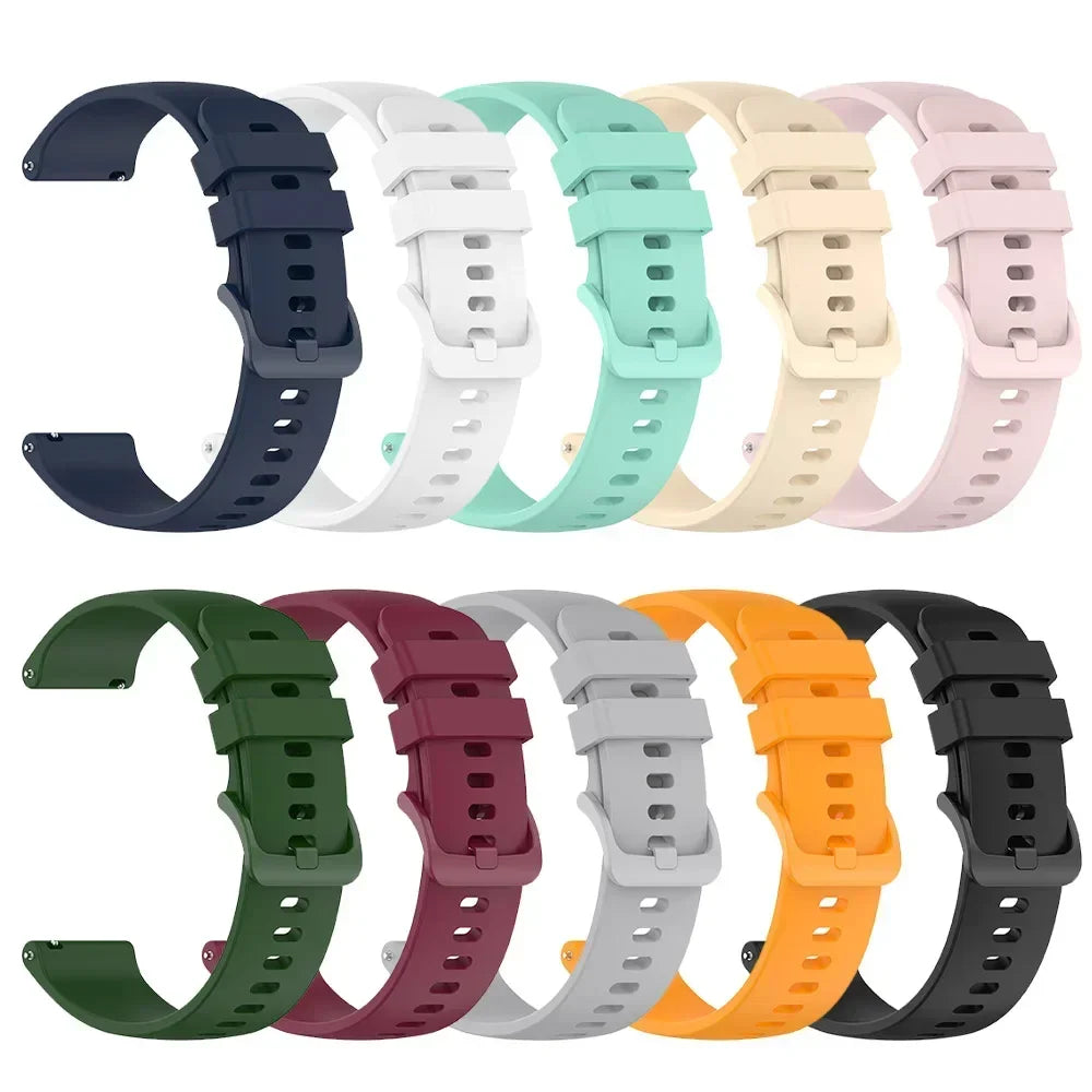 22mm Band For Garmin Forerunner 570 47mm 265 255 M Watch Strap For Garmin Venu 3/Vivoactive 4 Silicone Sport Breathable Bracelet