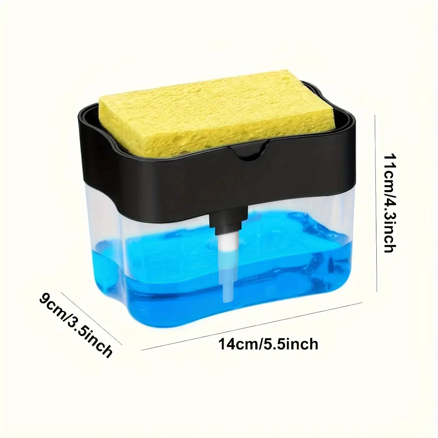 Dishwashing detergent press, automatic liquid dispenser, kitchen cleaning pot, soap brush, scouring pad, dishwashing soap box