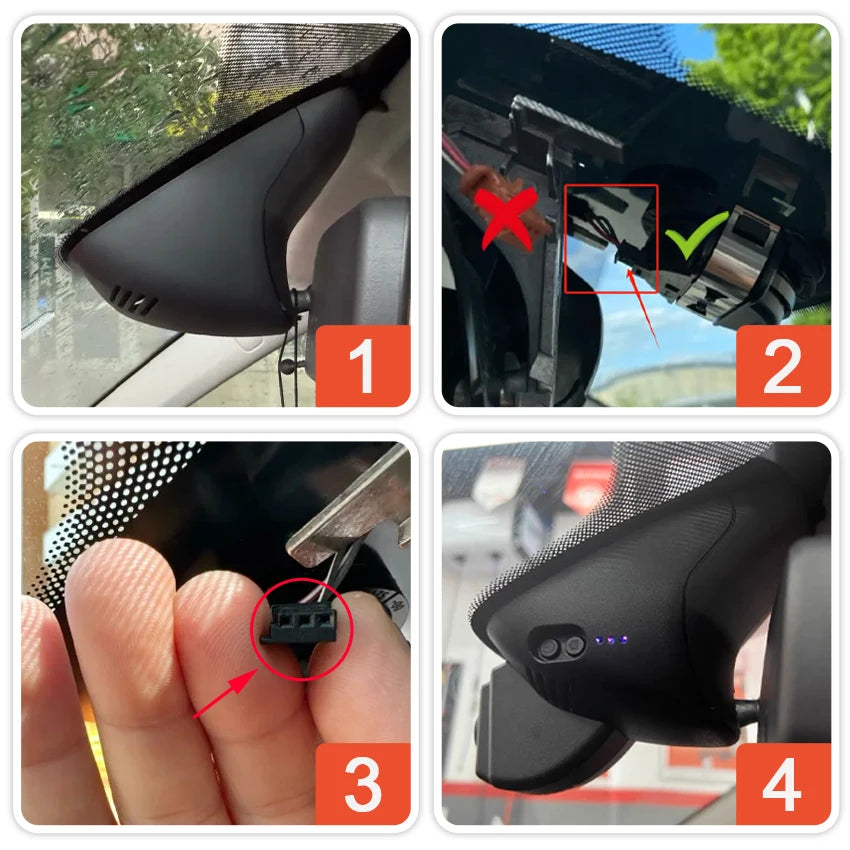 4K Dashcam For Renault Clio 4/Mégane 3/Twingo/Laguna 3, for Benz Smart W453 2014~2020 2021 2022 Fortwo Forfour, OEM Car Camera