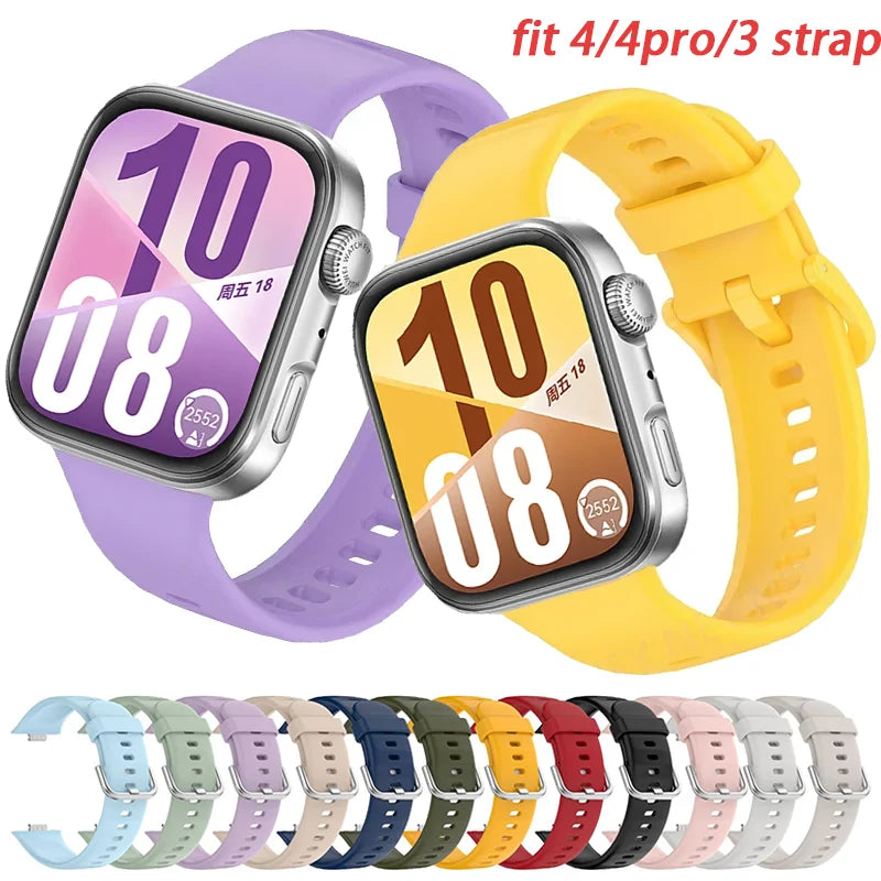 Watchband for huawei watch Fit4-4pro-fit 3 strap sport official-website 1:1 silicone bracelet for correa huawei fit3 Accesorios