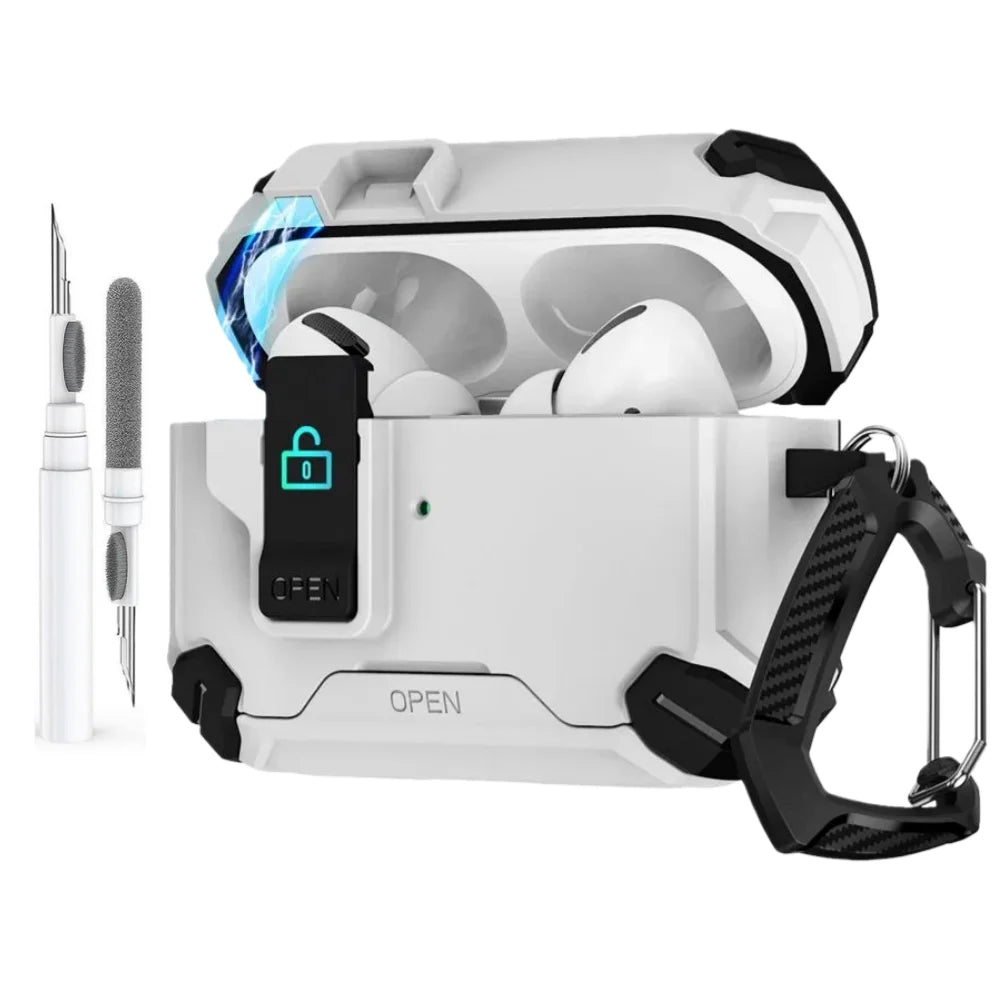 for AirPods Pro 3 Case with Phone Holder For AirPods Pro 3 Case Automatic Magnetic Lock with Cleaning Kit Case for AirPods Pro 3