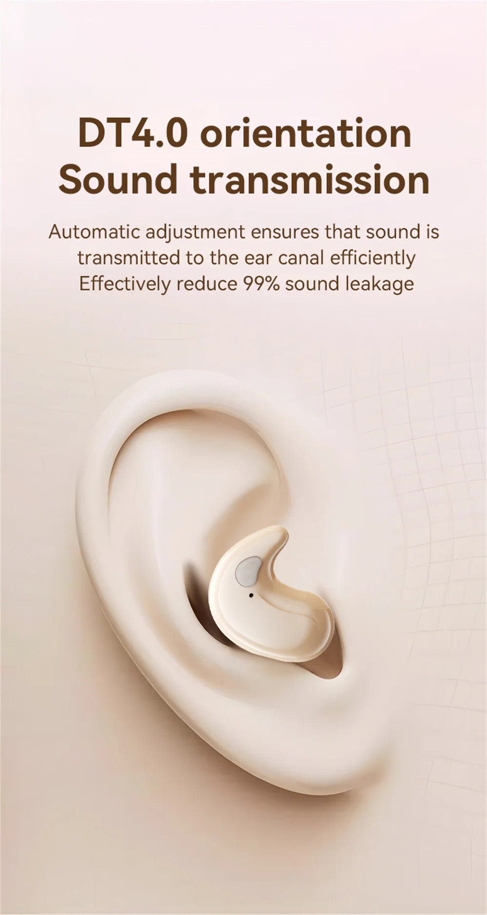 For Phone Sleep Invisible Stereo Headset IPX5 Waterproof Wireless Bluetooth Earphone Earbuds With Mic Bluetooth 5.3 Headphones