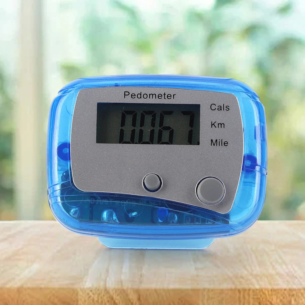 Walking Pedometer Accurate Step Tracker Mile Kilometer Calorie Calculation Electronic Pedometer Step 0-99999 for Outdoor Sports