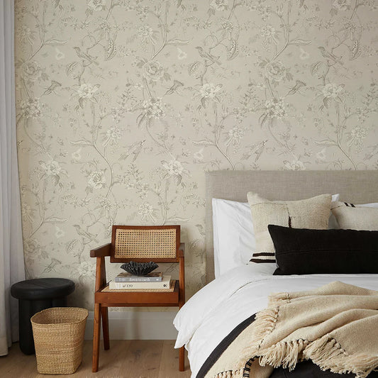 Modern Floral Peel And Stick PVC Wallpaper Simple Flower Waterproof Self Adhesive Furniture Cabinet Wall Sticker Home Decoration