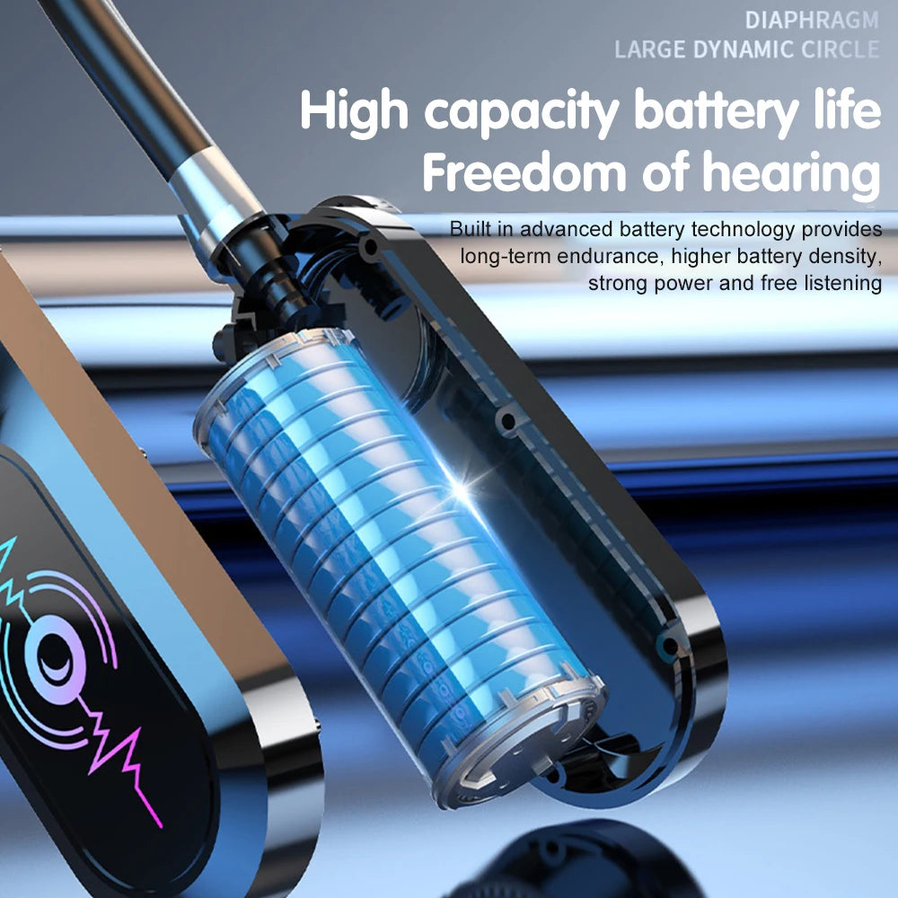 Wireless Bluetooth 5.4 Headset with LED Display HiFi Sound Quality Sports And Gaming Earbuds