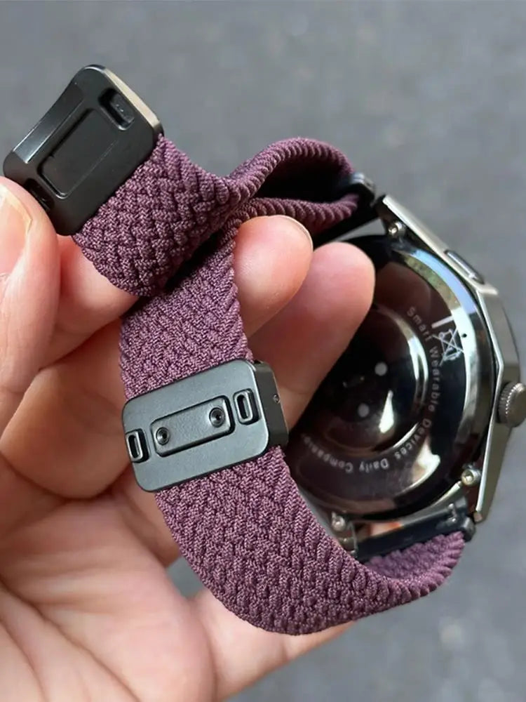 Magnetic Braiede Nylon Loop Band for HUAWEI watch GT 6 pro 46mm elastic Accessories Bracelet correa gt6 gt5 22mm watch straps