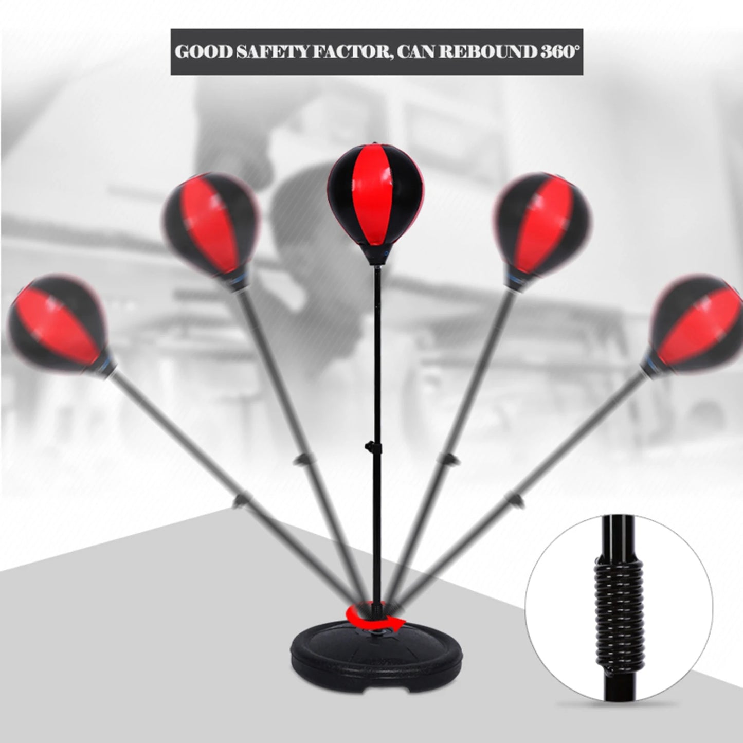 Children Boxing Set Kids Boxing Ball Adjustable Height Kids Punching Ball Bag Speed Boxing Sports Set Fighting Game With Gloves