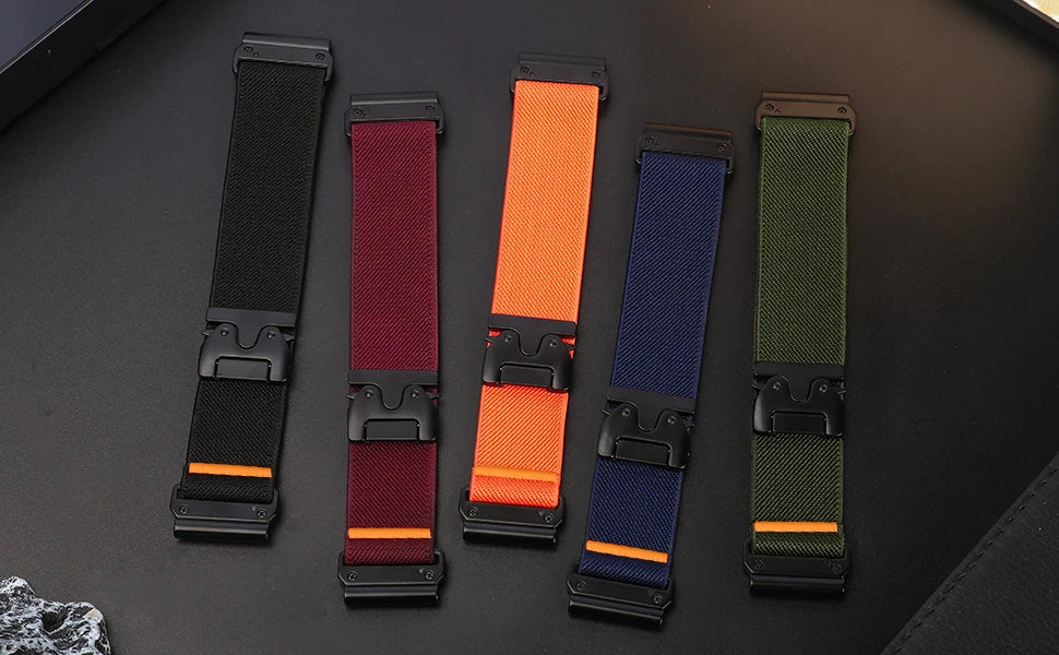 Quick Fit Strap for Garmin Fenix 6X 8 7 Pro 7S 6 5X 5Plus Venu 3 Tactix 7 26mm Parachute Nylon bracelet correa Fenix 8 band 22mm