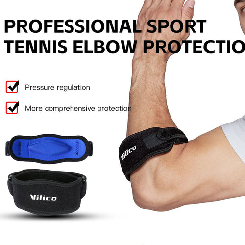 1Pc Tennis Elbow Brace Strap for Tendonitis Joint Pain Adjustable Elbow Support for Gym Basketball Tennis Golf Elbow Protector