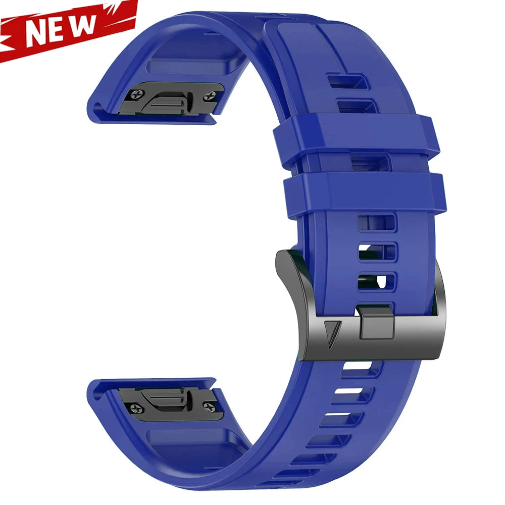 QuickFit 26 22mm Silicone Sport Watch Band for Garmin Fenix 7 7X PRO 6 6X GPS 5 5X Plus 3 HR Epix Pro instinct 2X Strap Bracelet