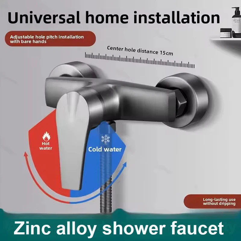 Bathroom Shower Bathtub Faucet Wall Mounted Hot and Cold Water Mixing Valve Nozzle Bathroom Faucet Bathroom Accessories