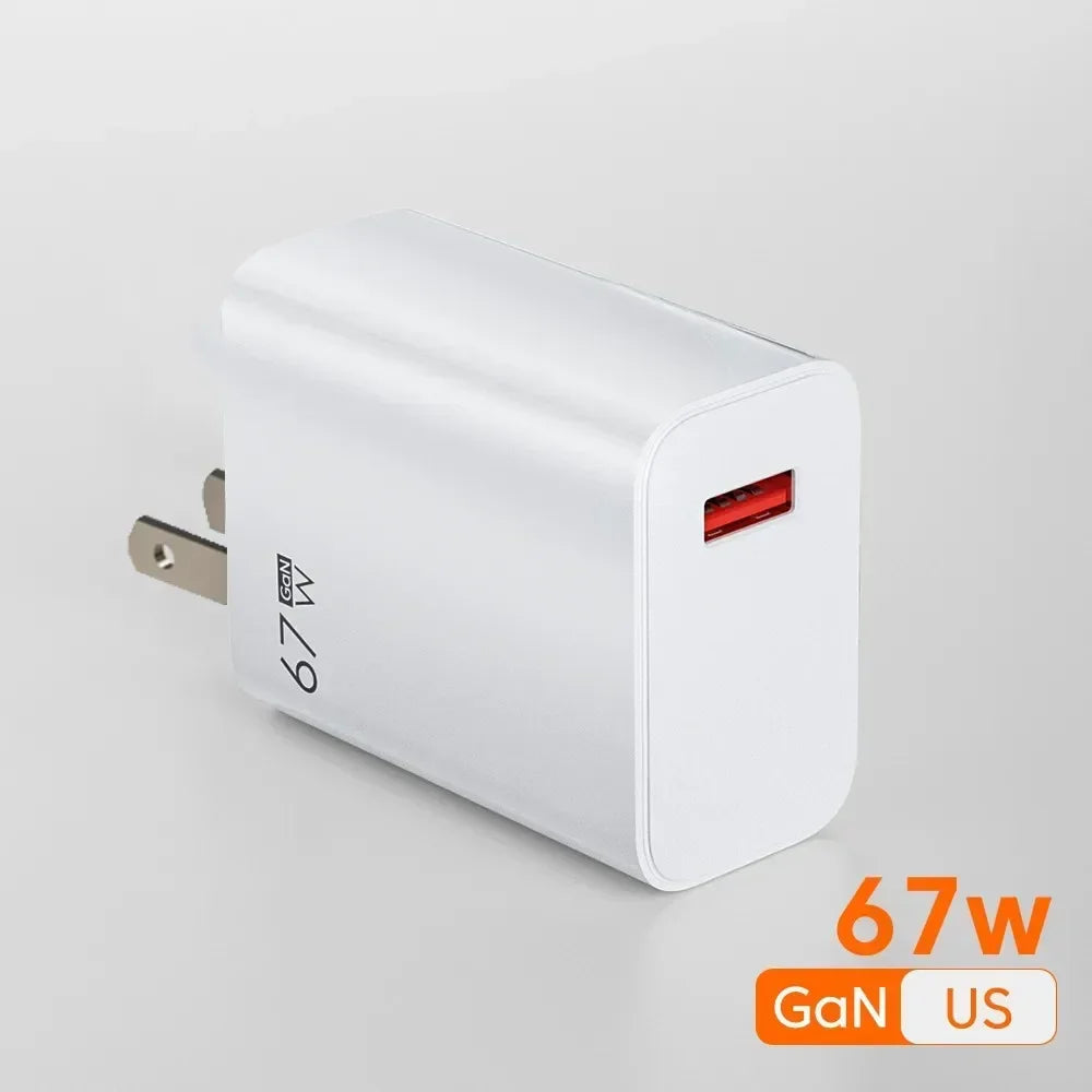 67W Fast Charger For Xiaomi 14 13 12 11 Ultra Redmi Note 13 12T Pro POCO X6 Turbo Type C Cable Power Adapter USB Quick Charger