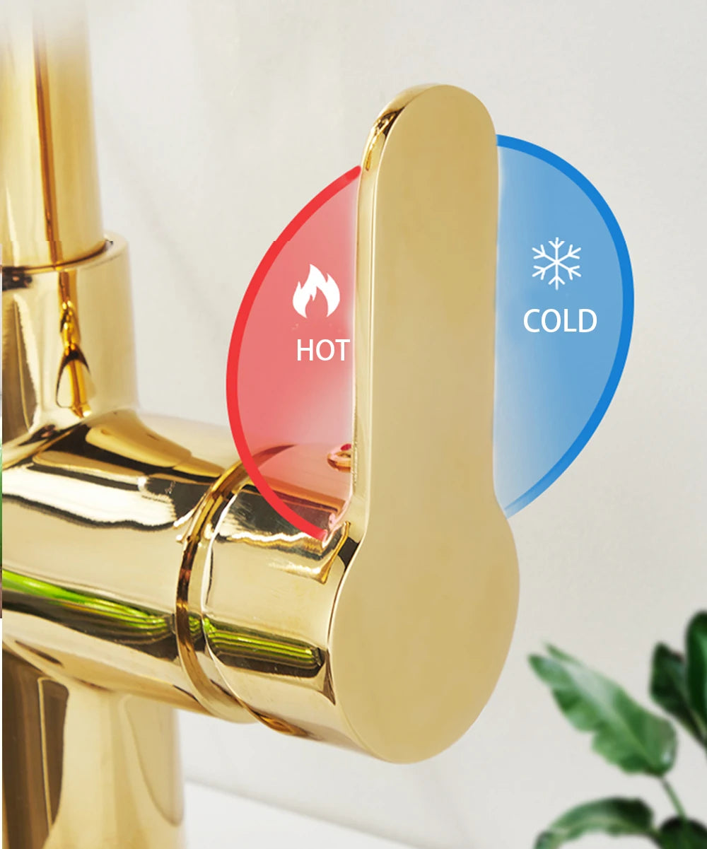 Touch Sensor Filter Kitchen Faucet With Pure Water Pull Out Mixer Tap Rotate Hot Cold Water Crane Mode Deck Mounted Mixer Tap