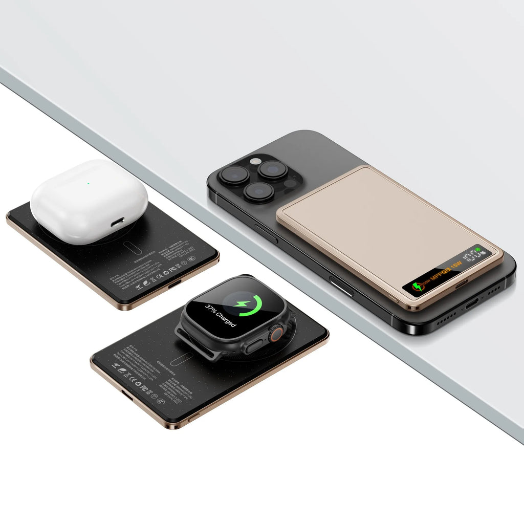 5000mAh/10000mah Fast Power Bank for MagSafe Magnetic Wireless External Battery [ CCC Certified] Color Display screen Powerbank