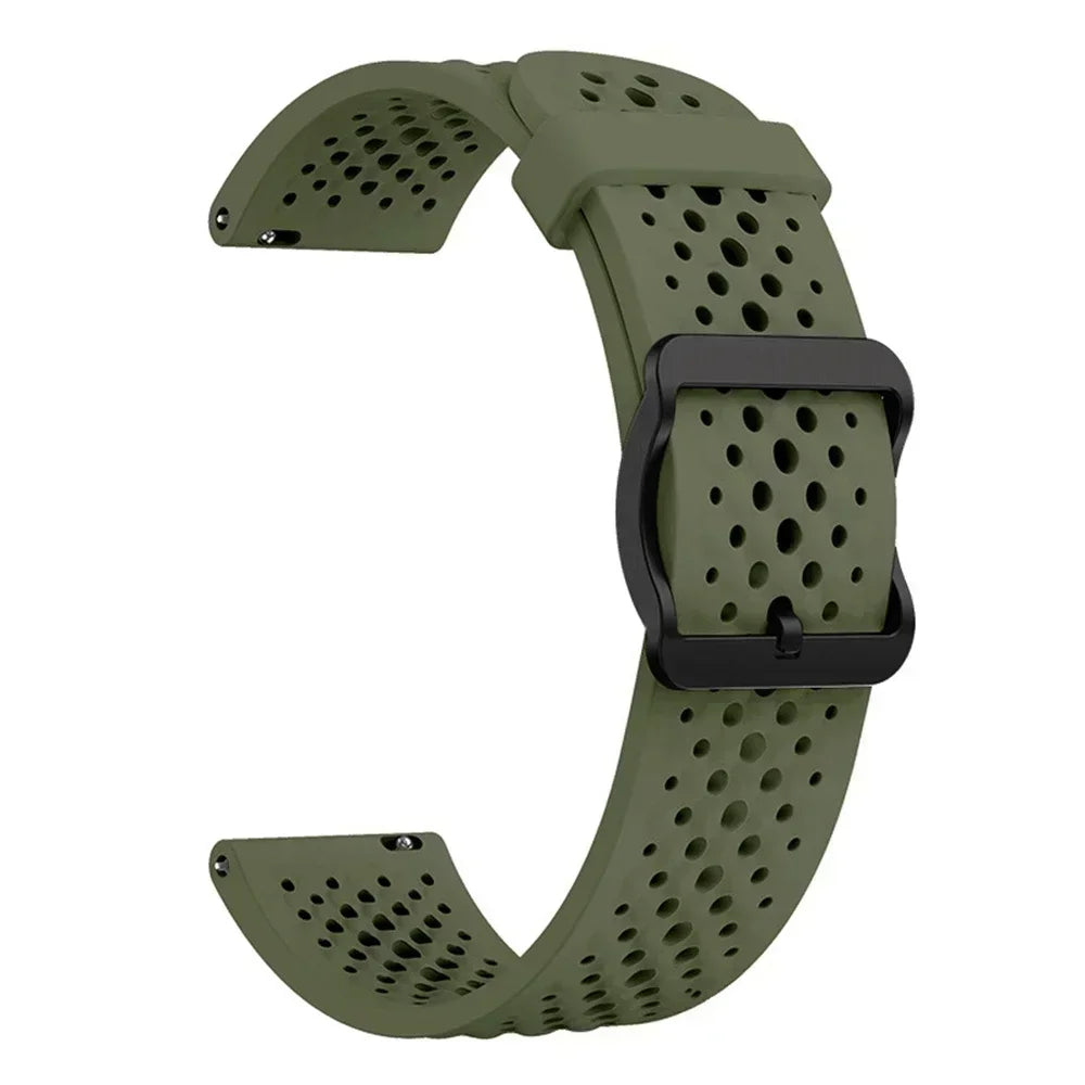 22mm Band For Garmin Forerunner 570 47mm 265 255 M Watch Strap For Garmin Venu 3/Vivoactive 4 Silicone Sport Breathable Bracelet