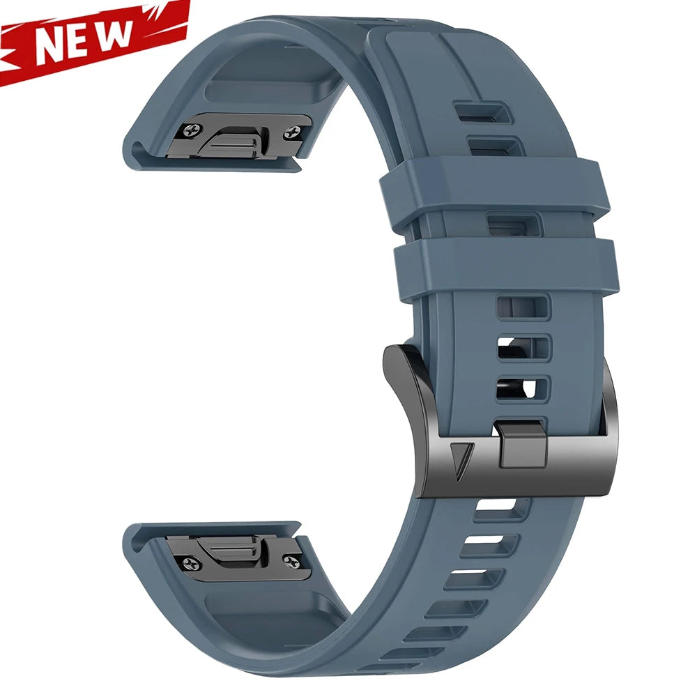 QuickFit 26 22mm Silicone Sport Watch Band for Garmin Fenix 7 7X PRO 6 6X GPS 5 5X Plus 3 HR Epix Pro instinct 2X Strap Bracelet