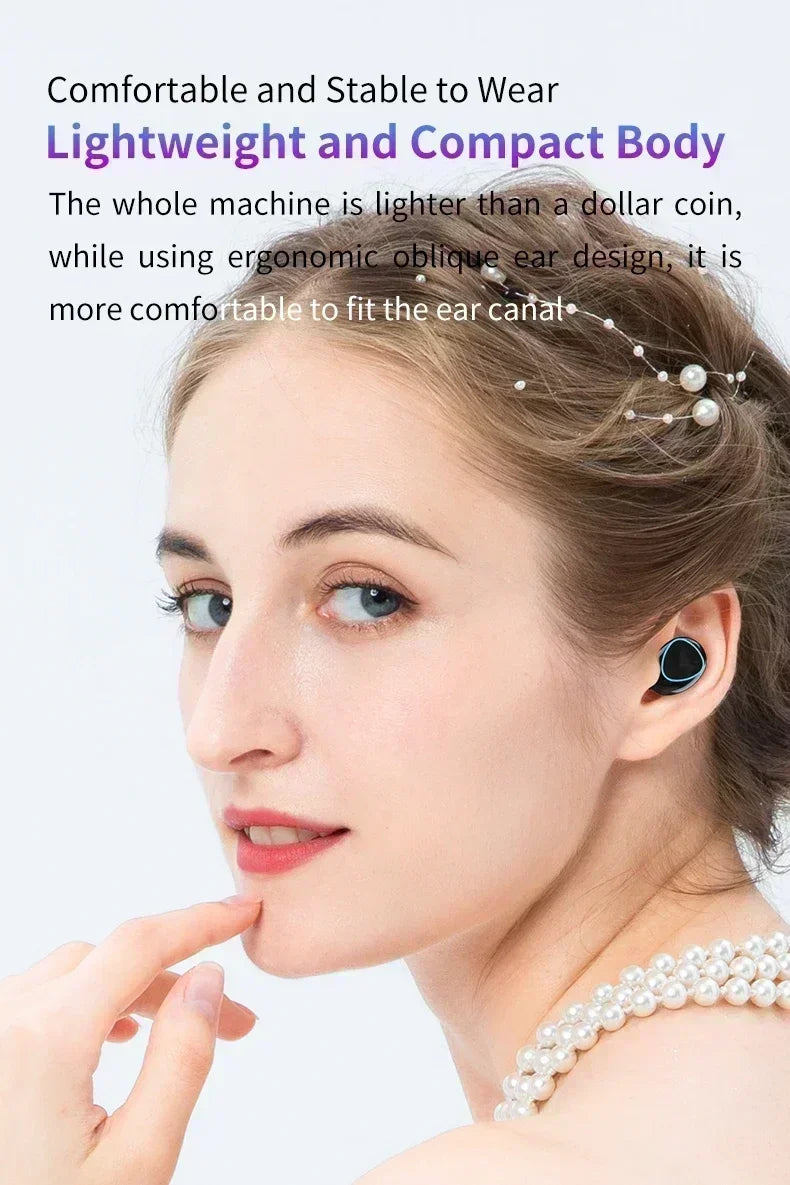 Original M10 Wireless Bluetooth Earpods - All-in-One Sports Headphones with Noise Canceling, Stereo Sound & Built-in Microphone