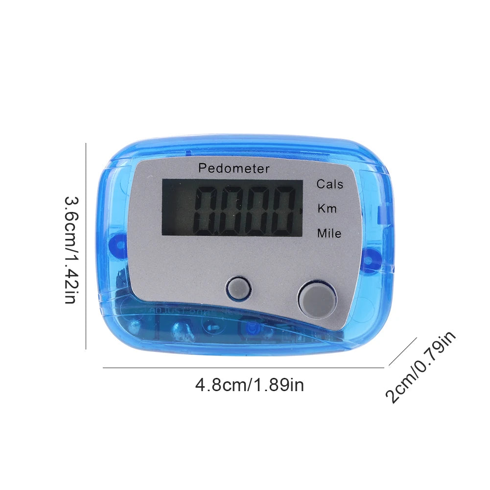 Walking Pedometer Accurate Step Tracker Mile Kilometer Calorie Calculation Electronic Pedometer Step 0-99999 for Outdoor Sports