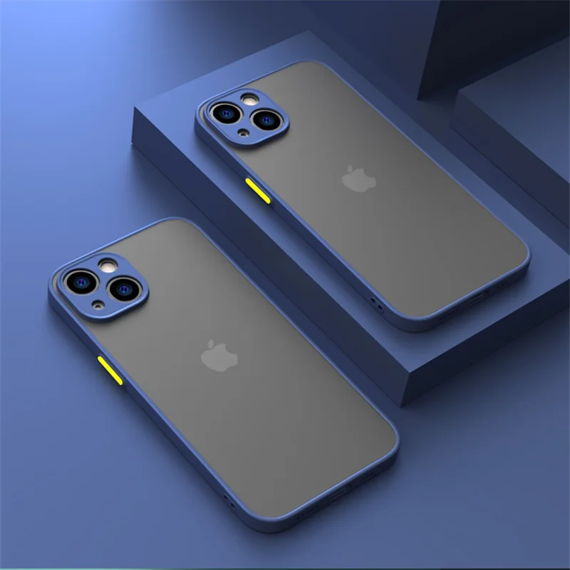 Jingjia Armor Bumper Shockproof Case For iPhone 15 11 12 13 Mini 14 Pro XR X Xs Max 7 8 Plus SE 2020 Silicone Hard Cover Capa