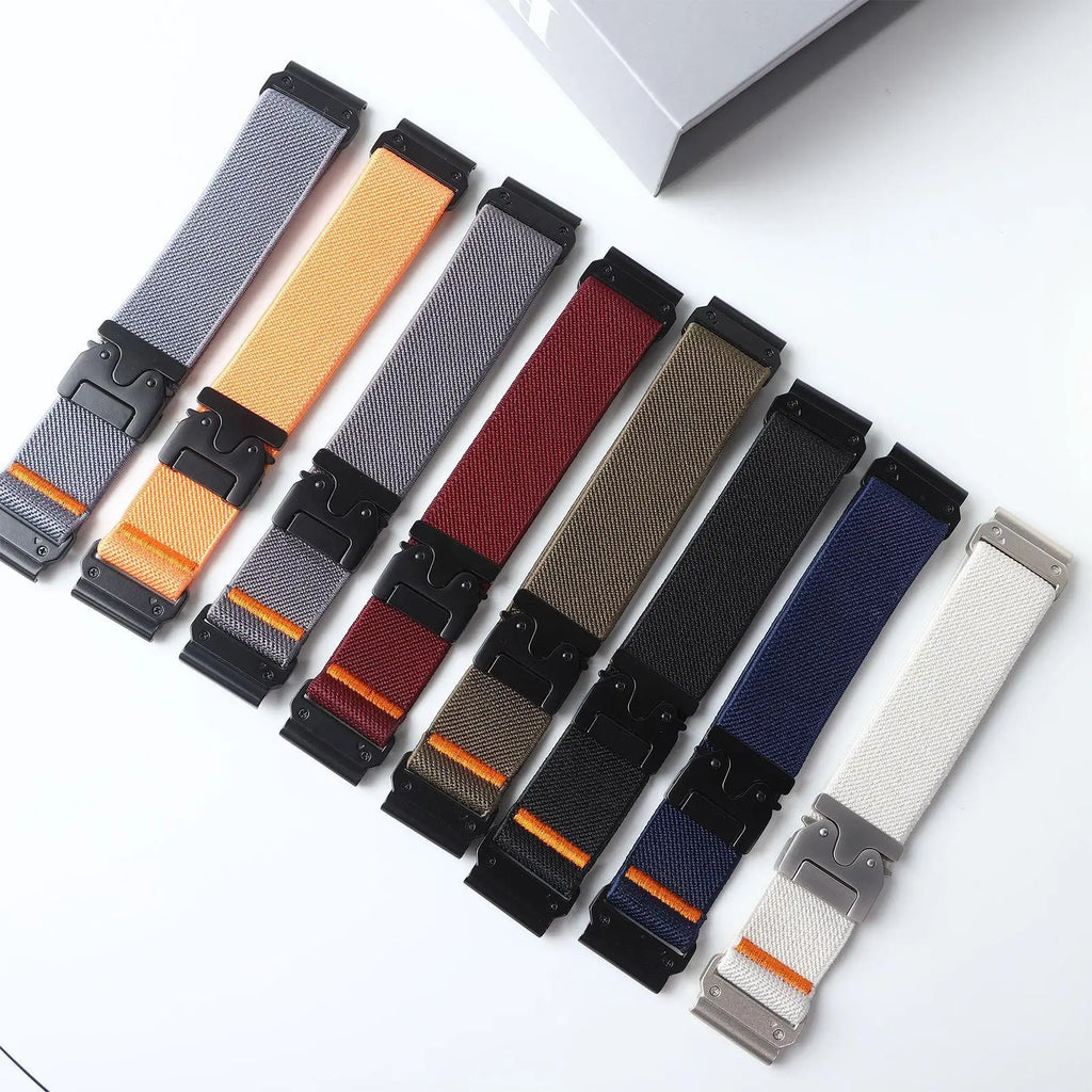 Quick Fit Strap for Garmin Fenix 6X 8 7 Pro 7S 6 5X 5Plus Venu 3 Tactix 7 26mm Parachute Nylon bracelet correa Fenix 8 band 22mm