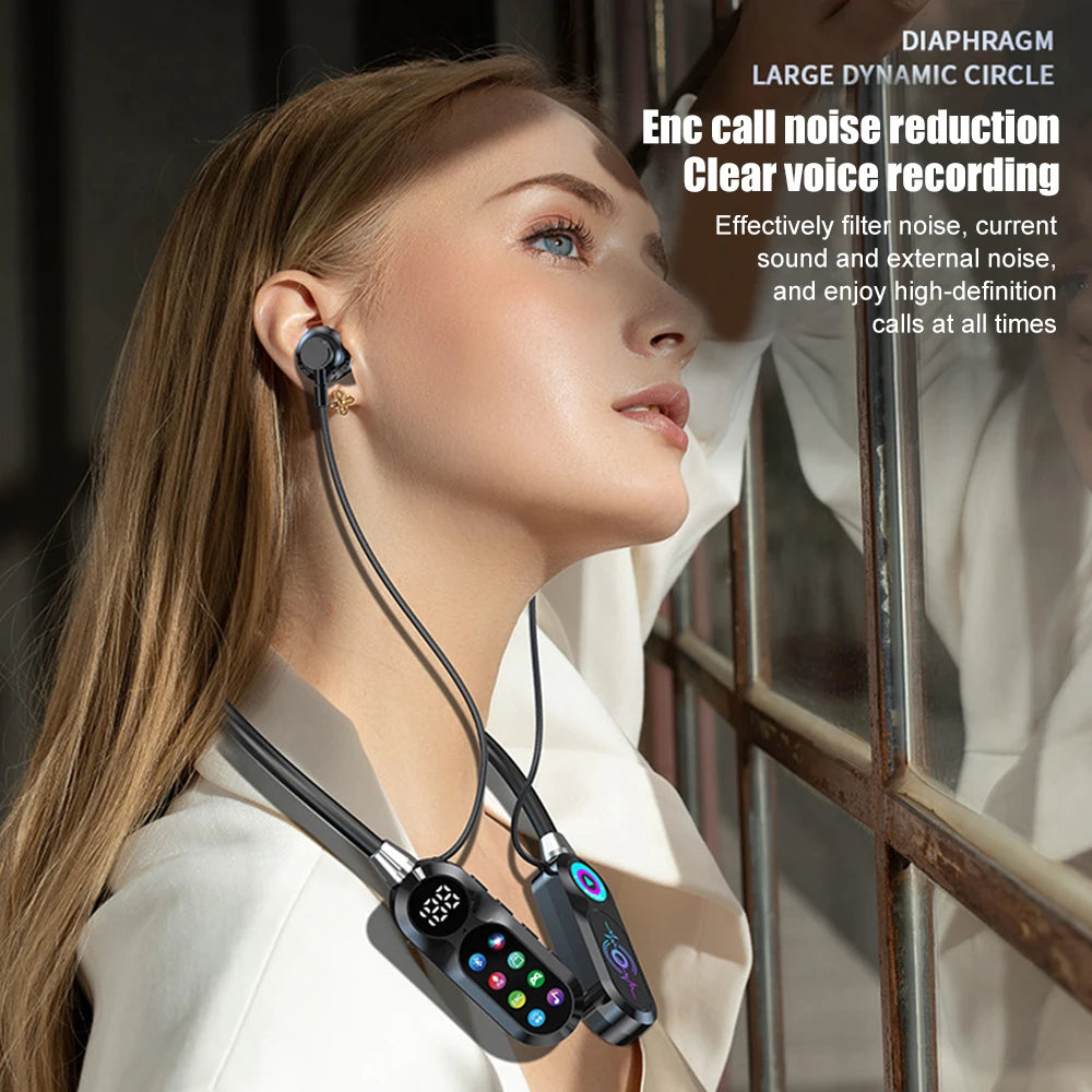 Wireless Bluetooth 5.4 Headset with LED Display HiFi Sound Quality Sports And Gaming Earbuds