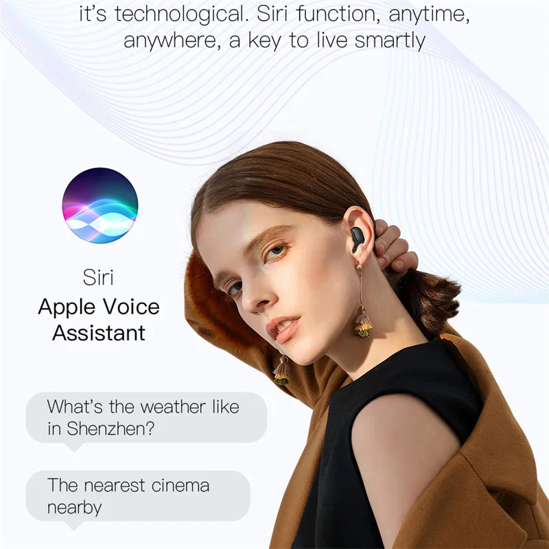 Digital Display Wireless Bluetooth Earphone Sports Running Stereo Bluetooth Earbuds For iPhone Xiaomi Huawei Samsung Headphones